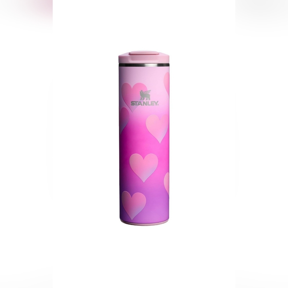 Stanley Pink Heart Design Tumbler